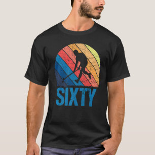 60th Birthday Retro Field Hockey 60 Years Old Man T-Shirt