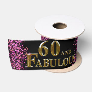 60th Birthday  Satin Ribbon