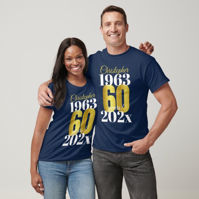 60th Birthday Special Dates T-Shirt (Unisex)