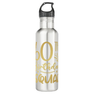 60th Birthday Squad 60 Party Crew 710 Ml Water Bottle