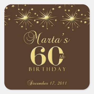 60th Birthday Stickers