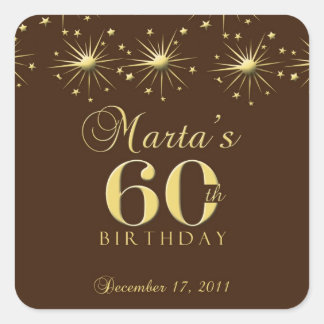 60th Birthday Stickers
