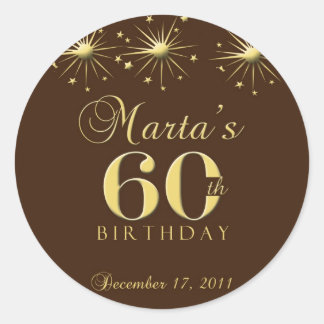 60th Birthday Stickers