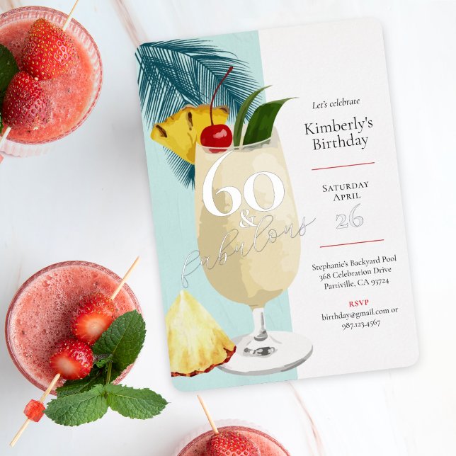 60th Birthday Summer Green Cocktail Party   (Creator Uploaded)