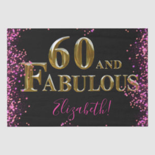 60th Birthday  Tissue Paper