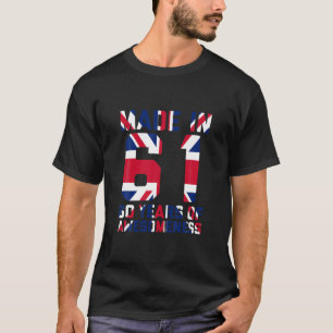 60Th Birthday UK Gift British Men Women 60 Year Ol T-Shirt
