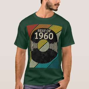 60th Birthday Vintage 1960 Vinyl Record DJ Gift T-Shirt