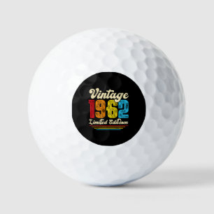 60th Birthday Vintage 1962 Limited Edition  Golf Balls