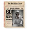 60th Birthday Vintage Newspaper Custom Guestbook 
