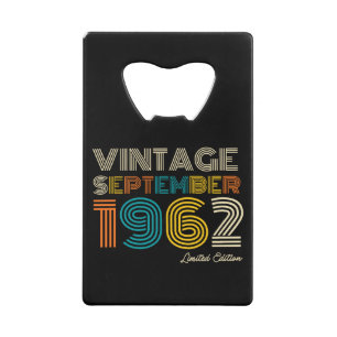 60th Birthday Vintage September 1962 Limited Edtn.