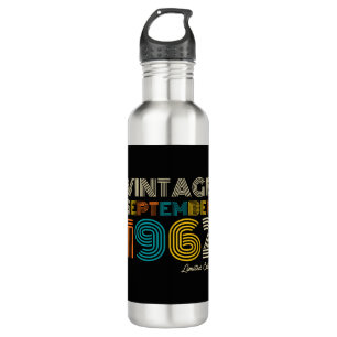60th Birthday Vintage September 1962 Limited Edtn. 710 Ml Water Bottle