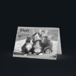 *60th BIRTHDAY WISHES* WHAT'S UP? YOUR AGE! Card<br><div class="desc">THESE KITTENS ALL AGREE THAT "YOUR FRIEND" OR A **FAMILY MEMBER** SHOULD HAVE A "HAPPY 60th BIRTHDAY!" THANK YOU FOR STOPPING BY ONE OF MY EIGHT STORES (and change the age or verse if you wish)</div>