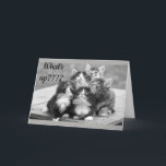 *60th BIRTHDAY WISHES* WHAT'S UP? YOUR AGE! Card<br><div class="desc">THESE KITTENS ALL AGREE THAT "YOUR FRIEND" OR A **FAMILY MEMBER** SHOULD HAVE A "HAPPY 60th BIRTHDAY!" THANK YOU FOR STOPPING BY ONE OF MY EIGHT STORES (and change the age or verse if you wish)</div>