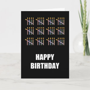 60th Birthday with Candles Card