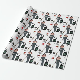 60th Birthday Womens New Funny Witch Please Wrapping Paper