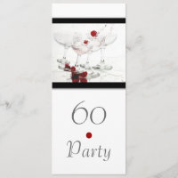 60th black white champagne elegant