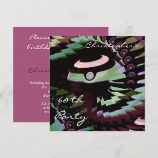 60th Bowls Birthday Invitation