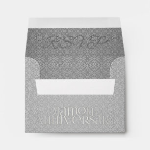60th Diamond Anniverary Party RSVP Envelopes