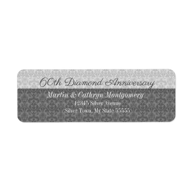 60th Diamond Anniversary Damask Address (Front)