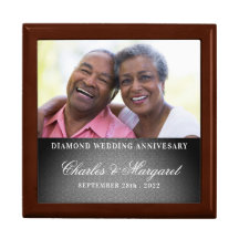 60th Diamond Anniversary Damask Photo