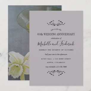60th Diamond Anniversary Party Invitation