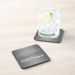 60th Diamond Anniversary Personalised Coasters
