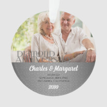 60th Diamond Anniversary | Photo Ornament