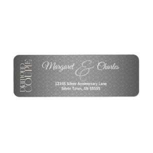 60th Diamond Wedding Anniversary  Address Labels
