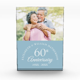60th Diamond Wedding Anniversary Photo Block