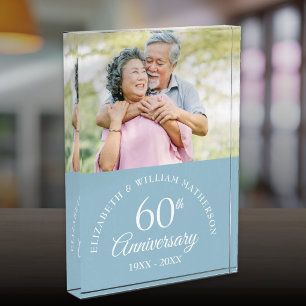 60th Diamond Wedding Anniversary Photo Block