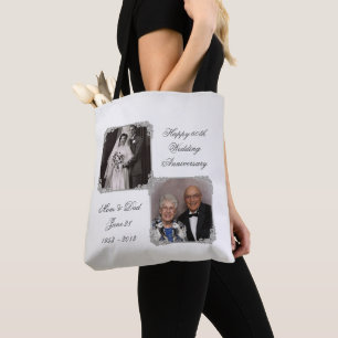 60th Diamond Wedding Anniversary Photo Tote Bag