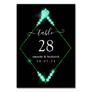 60th Diamond Wedding Anniversary Table Number