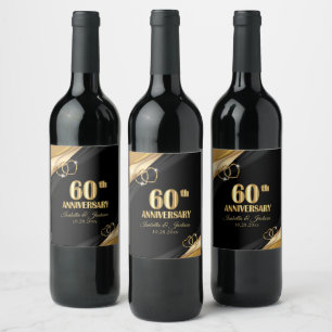 60th Golden Anniversary  Wine Label