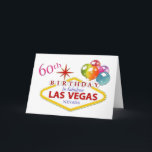 60th Las Vegas Birthday Card<br><div class="desc">60th Las Vegas Birthday Card</div>