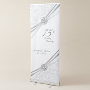 60th or 75th Diamond Anniversary Retractable Banner