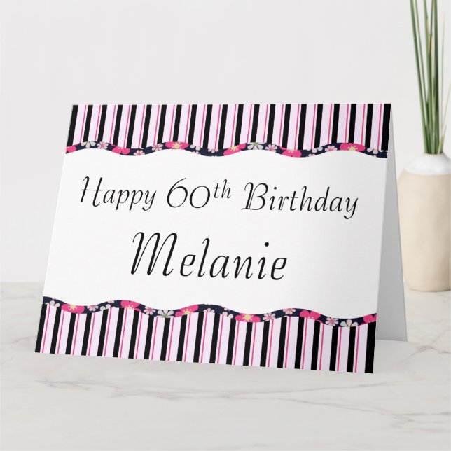 60th or Any Age Birthday-BIG Card (Front)