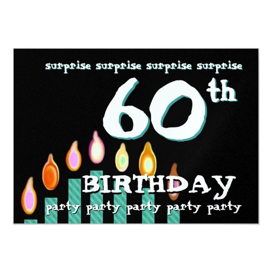 60th SURPRISE Birthday Party Invitation Template
