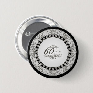 60th Wedding Anniversary Button