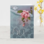 60th Wedding Anniversary Card (Yellow Flower)