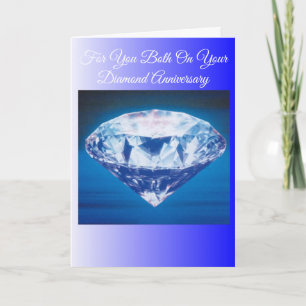 60th Wedding Anniversary Card Diamond