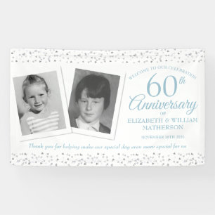 60th Wedding Anniversary Child Photos Welcome Banner