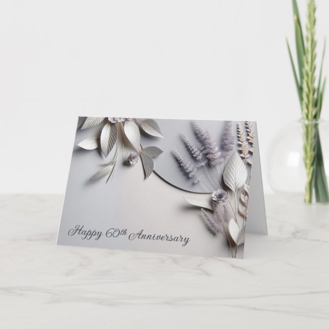 60th Wedding Anniversary Congratulations Card (Front)
