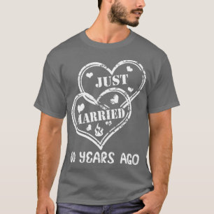 60th Wedding Anniversary Couple Just Married 60 Ye T-Shirt