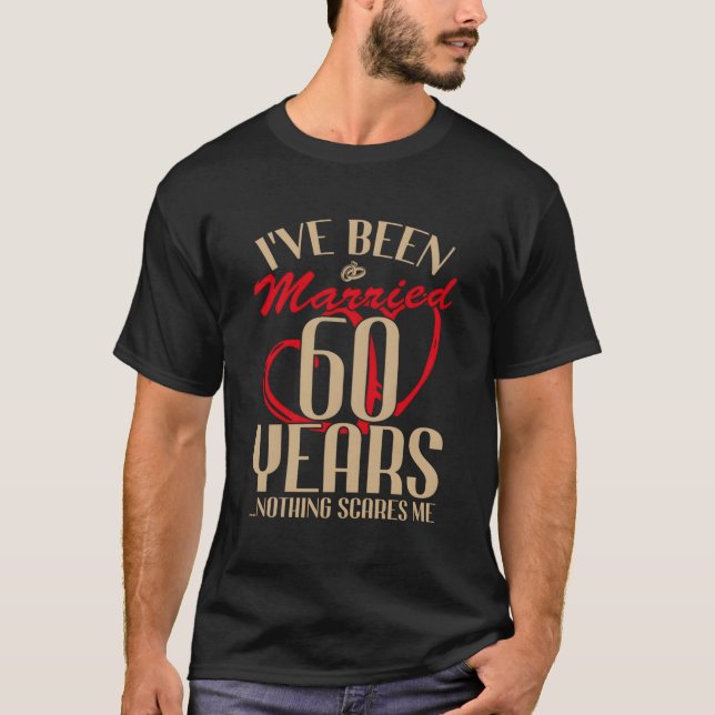 60Th Wedding Anniversary Couples Married 60 Years  T-Shirt (Front)