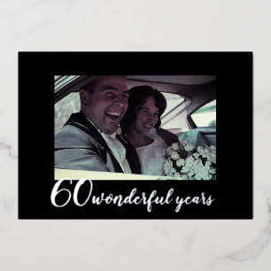 60th Wedding Anniversary Custom Photo 