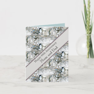 60th Wedding Anniversary Diamond  Card