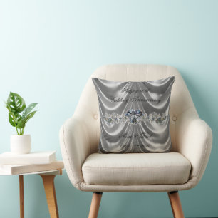 60th Wedding Anniversary Diamond Heart Cushion