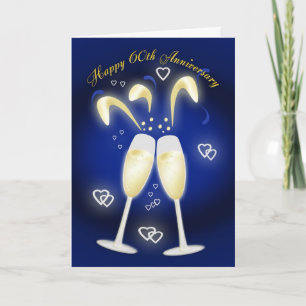 60th Wedding Anniversary Diamond Wedding Card