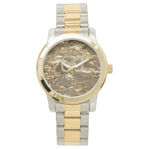 60th Wedding Anniversary Diamond Wedding Gold Chic Watch