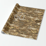 60th Wedding Anniversary Diamond Wedding Gold Chic Wrapping Paper<br><div class="desc">60th Wedding Anniversary Diamond Wedding Anniversary Elegant Gold Look Gift Wrapping Paper with Number 60 in Diamonds Look Typography. You can change the text,  add names and date.

To create the gold look background I used an image from myfreetextures.com</div>